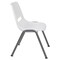 Flash Furniture White Shell Stack Chair RUT-EO1-WH-GG - alternate 3